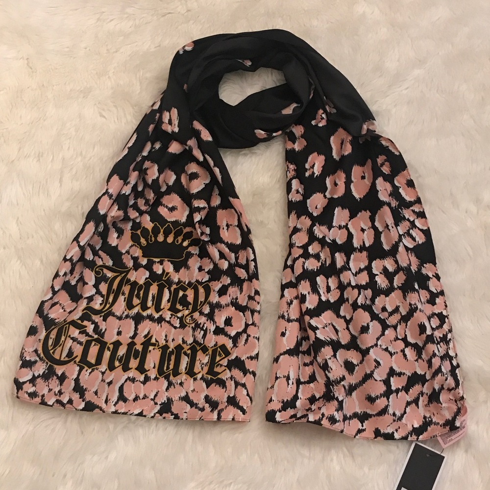 Juicy Couture Black Label Graphic Leopard Scarf